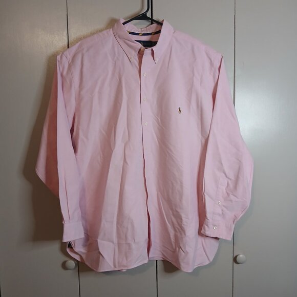Ralph Lauren Classic Fit Pink 2XB/2G Long Sleeve Dress Shirt (0357P3) - Picture 1 of 9